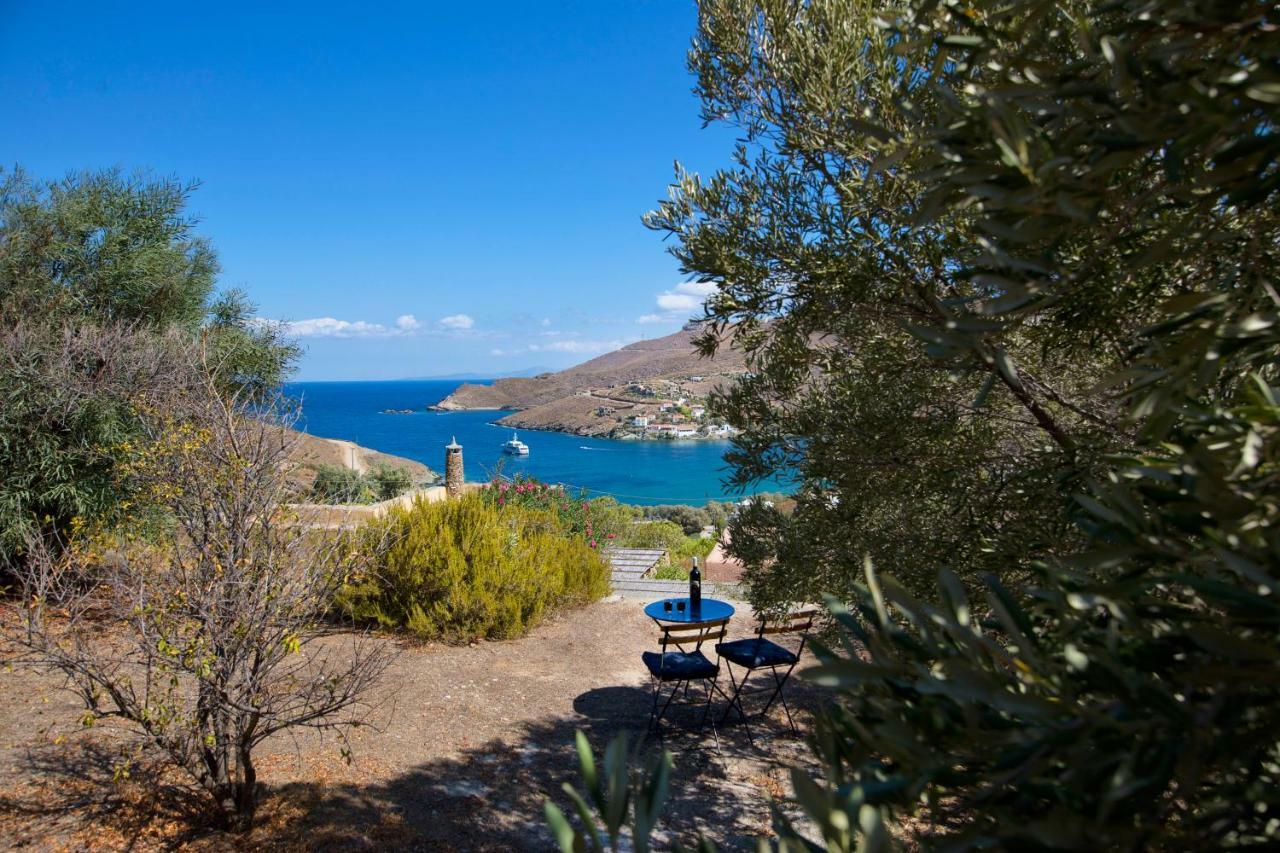 Stone House With A Magical View Villa Otzias Bagian luar foto